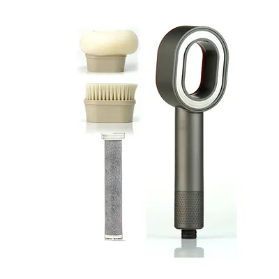 Produktbild von Wassersparender Duschkopf,Hochdruck Handbrause,Massagebad Handbrause mit VC Kohlefaserfilter und Aromatherapie,grau