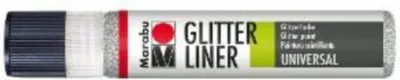 Produktbild von Glitter-Liner - Silber 582 25 ml. Packung mit 6 Stück