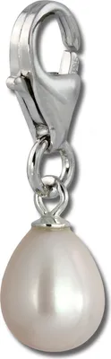 Produktbild von SilberDream Charm Armband Anhänger Tropfen Perle 925 Echt Silber FC237W