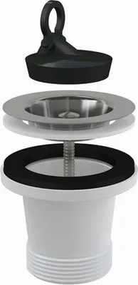Produktbild von alcadrain Ablaufventil für die Spülbecken 6/4" mit einem Edelstahlgitter DN70