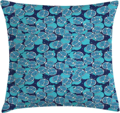 Immagine prodotto di ABAKUHAUS Federa turchese, Abstract Colored Exotic Melograno, 40 x 40 cm, turchese blu mare