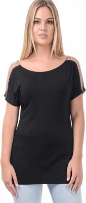 Produktbild von Outer Vision T-Shirt Damen Top Llagostera schwarz M