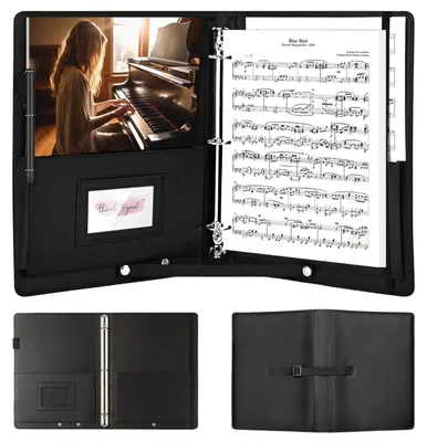 Image de Omgoods - Classeur de partitions A4 en similicuir