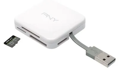 Image de PNY - Lecteur de cartes - Tout-en-un ( multi-format ) - USB 2.0