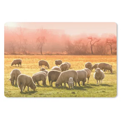 Produktbild von MuchoWow® Mauspad Mousepad Tiere - Schafe - Gras 27x18 cm - Mousepads - Maus Mat - Pad - Mausunterlage - Büroartikel - Desk Matten