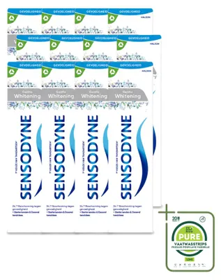 Produktbild von 12 x Sensodyne Gentle Whitening Zahncreme - 75 ml - Großpackung - 12 Stücke