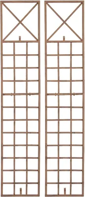 Produktbild von 2er Set Rankgitter Trigo antik braun