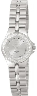 Produktbild von Invicta Wildflower 0135 Damen Uhr - Quartz Bewegung - Edelstahl mit silbernem Zifferblatt - 21 mm