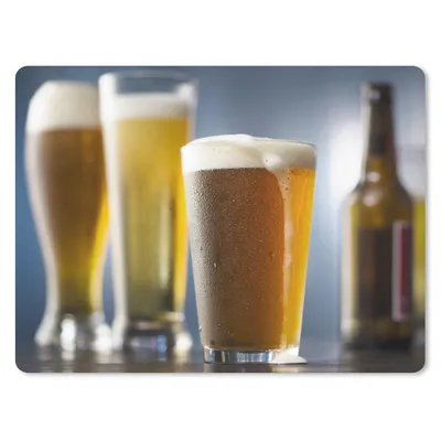 Obrázek produktu pro Podložka pod myš - Různé sklenice na pivo a piva - 40x30cm - Podložka pod myš