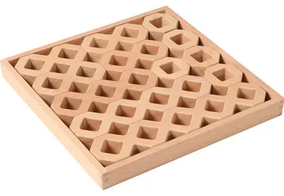 Immagine prodotto di Eduplay Set di costruzioni in legno a nido d'ape Giocattolo da costruzione multicolore
