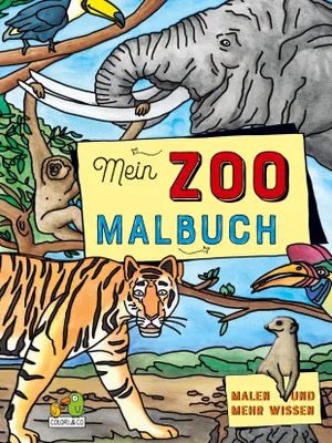 Produktbild von Malbuch Mein Zoo Zoo-Tiere mit interessanten Tierinformationen