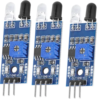 Immagine prodotto di AZ-Sensori di consegna Modulo a infrarossi per sensore di distanza per il rilevamento degli ostacoli e Raspberry Pi, modulo 3x