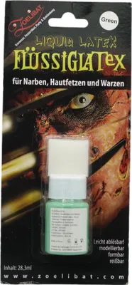 Produktbild von Zoelibat Flüssiges Latex Farbe Grün 28,3 ml für Narben Hautfetzen Warzen
