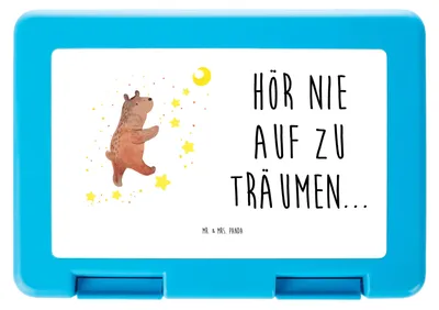 Produktbild von Mr. & Mrs. Panda Bento Box Bär Träume - Weiß - Geschenk, Brot Aufbewahrungsbox, Teddy, Lunchbox, Träumen, Vesperbox, Snackbox, Traum, Bentobox, Traumdeutung