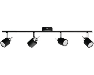 Produktbild von Philips Meranti Decken-/Wandspot, 4x, Strahler Oberflächenbeleuchtung, GU10, 4 Glühbirne(n), LED, 220-240 V, Schwarz