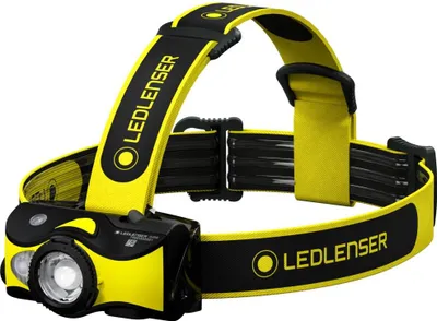 Produktbild von Ledlenser Kopflampe iH9R, schwarz-gelb, 600 Lumen, 200m Leuchtweite, 40Std. Laufzeit, IP54