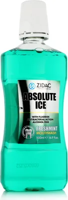 Obrázok produktu pre Zidac Laboratories Absolute Ice Freshmint Mouthwash 500 ml