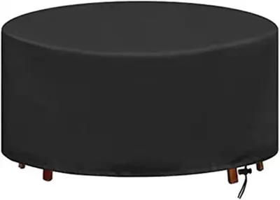 Immagine prodotto di TRANKIELO® - Copertura Oxford per mobili da giardino, impermeabile - Copertura protettiva rotonda, diametro 120 x 70 cm - Resistente e resistente ai raggi UV