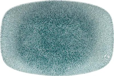 Produktbild von CHURCHILL Raku Jade green Teller flach, rechteckig, Länge: 237 mm