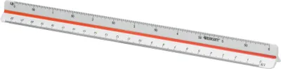 Obrázok produktu pre WESTCOTT E-10161 00 Trojhranné pravítko WESTCOTT pre odborné školy, plastové, biele