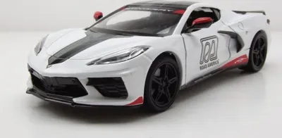 Produktbild von Greenlight Collectibles 18259 Chevrolet Corvette C8 Stingray Pace Car 2020 weiß 1:24