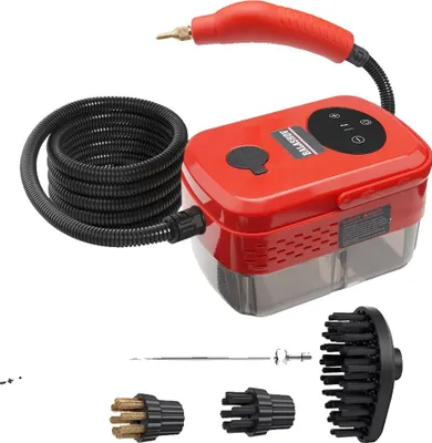 Image de Nettoyeur vapeur, nettoyage haute pression, design ergonomique, rouge, 220 V
