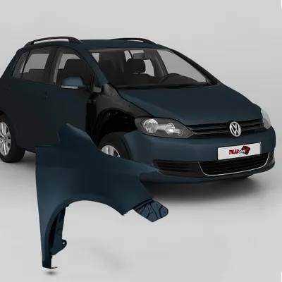Productafbeelding van BLU Spatbord geschikt voor Volkswagen Golf V+ / Golf 5 PLUS LC5F Rechts Blauw GraphitBlau | 2005-2009 | Voorzijde | Gelakt | Montageklaar