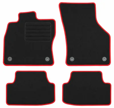 Fußmatten-Set für Skoda Octavia 4, 03/2020-01/2024, 4-teilig, Schwarz