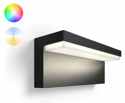 Obrázok produktu pre Philips Hue White and colour ambience 1745630P7, Inteligentné nástenné svetlo, Bluetooth/Zigbee, Čierna, LED, Kov, Žiarovky bez možnosti výmeny