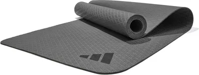 Produktbild von Adidas Yogamatte 4mm - aus 50% recyceltem Material frei von PVC rutschfeste und strukturierte Oberfläche (176 x 61 cm) für den perfekten Halt beim