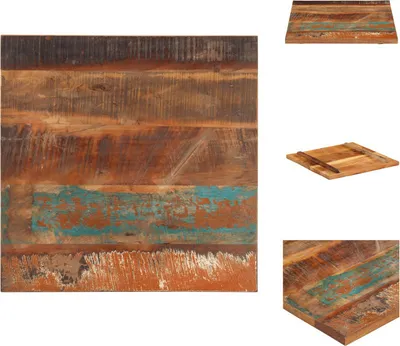 Produktbild von vidaXL Tischplatte Quadratisch 60x60 cm 25-27 mm Altholz Massiv - Tischplatten