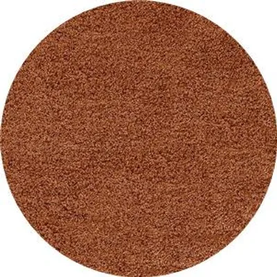 Image de 160x160 (diamètre) cercle Piece carpet Life Shaggy 1500 terra circle