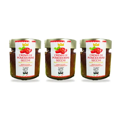 Produktbild von TubeORIGINAL Creme aus getrockneten Tomaten 76 % mit nativem Olivenöl extra – 3er-Pack (3 × 200 g)