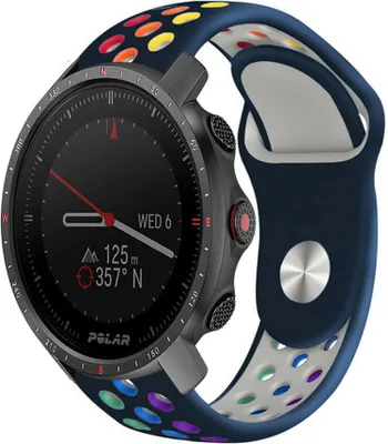 Produktbild von Strap-it Polar Grit X Pro Sportarmband (Dunkelblau/Bunt)