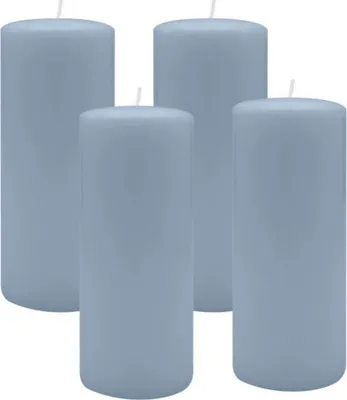 Produktbild von 4er Set Adventskranzkerzen Jeans Blau Ø 50 x 200 mm