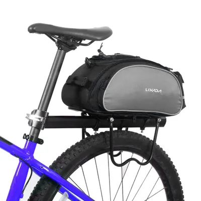 Zdjęcie produktu dla Lixada 13L Wielofunkcyjna torba na tylne siedzenie roweru Outdoor Bike Carrier Torba na tylne siedzenie Torba na bagażnik Torba na tylne siedzenie Torebka na ramię