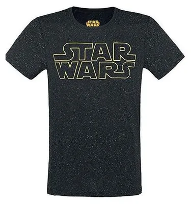 Produktbild von Star Wars T-Shirt -XL- Stars und Logo, schwarz