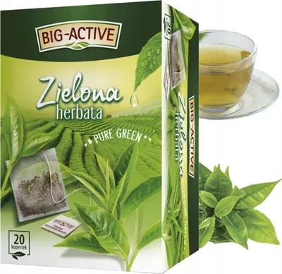 Obrázek produktu pro Herbata zielona B A Herb Pure Green 20 torebek