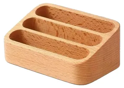 Immagine prodotto di Portabiglietti da visita, legno resistente, design elegante, 1 pezzo, colore logo