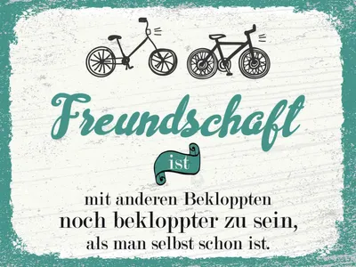 Produktbild von vianmo Holzschild 30x40 cm Freundschaft noch bekloppter sein Spruch Zitat