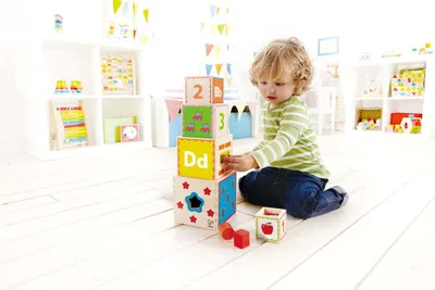 Produktbild von Hape Early Explorer Stapel-Pyramide, E0413
