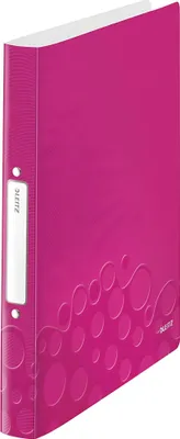 Immagine prodotto di Leitz 4257-00-23 4257 Raccoglitore ad anelli WOW, A4, PP, 2 anelli, 25 mm, rosa metallizzato