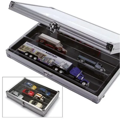 Produktbild von Alu-Sammelvitrine Compact mit 3 Fächern