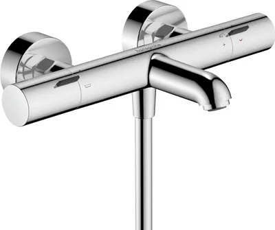Immagine prodotto di hansgrohe Ecostat Fine thermostat de baignoire, saillie 177mm, apparent, 2 consommateurs, 13325000, 13325000