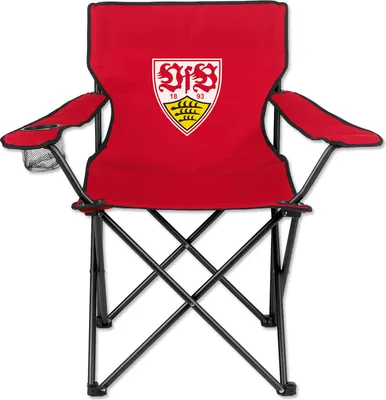 Produktbild von VfB Stuttgart Campingstuhl faltbar 80x50 cm für Festivals Angelausflüge Strand Wasserabweisend & robust Belastbar bis max. 100 kg rot mit Logo