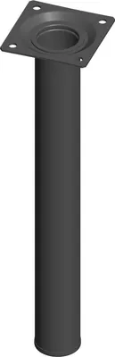 Obrázek produktu pro Nábytková noha Ø 30x250 mm, černá