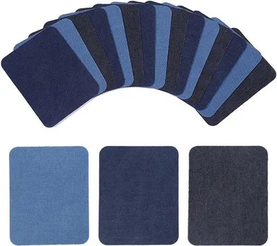 Produktbild von 18 Stoffen-Reparatur-Set - Jeans-Patches 95 x 125 cm -