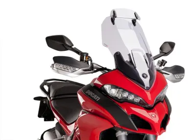 Zdjęcie produktu dla Szyba przednia PUIG 7624W Touring ze spojlerem pasuje do DUCATI MULTISTRADA 1200 Przezroczysta
