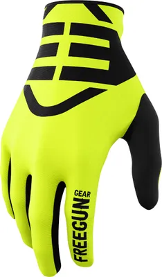 Immagine prodotto di Guanti da motocross Freegun Devo Skin per bambini, giallo neon, 12/13