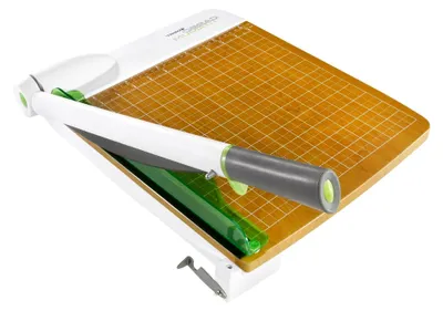 Produktbild von Papierschneider, 30,5 cm, CarboTitanium Holzsockel, Multi-Papierschneider mit 30 Blatt Kapazität